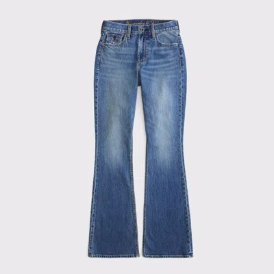 Abercrombie & Fitch Curve Love High Rise Bootcut Jean In Blue