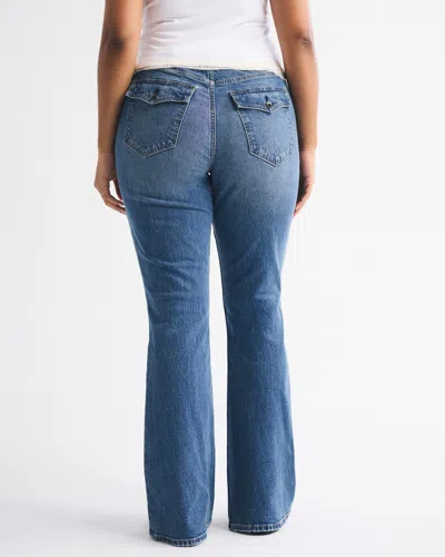 Abercrombie & Fitch Curve Love High Rise Bootcut Jean In Blue