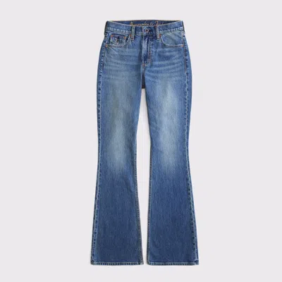 Abercrombie & Fitch High Rise Bootcut Jean In Blue