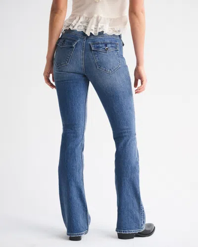 Abercrombie & Fitch High Rise Bootcut Jean In Blue