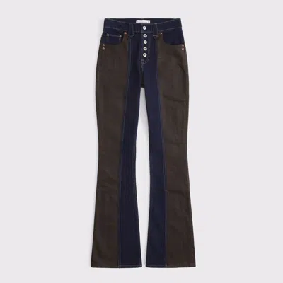 Abercrombie & Fitch High Rise Bootcut Jean In Green