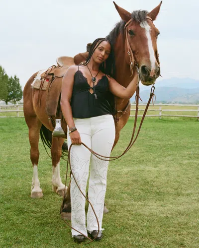Abercrombie & Fitch Curve Love High Rise Bootcut Jean In White