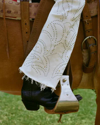 Abercrombie & Fitch Curve Love High Rise Bootcut Jean In White