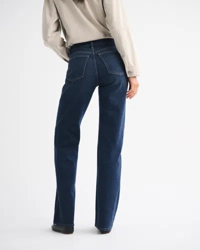 Abercrombie & Fitch High Rise 90s Relaxed Crossover Waistband Jean In Blue