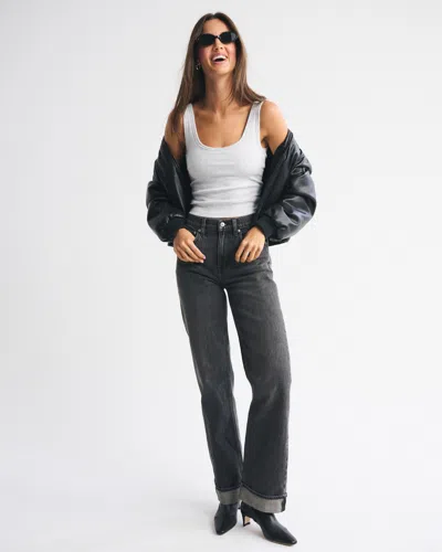Abercrombie & Fitch High Rise 90s Relaxed Cuffed Hem Jean