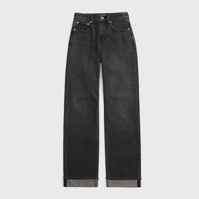 Abercrombie & Fitch High Rise 90s Relaxed Cuffed Hem Jean