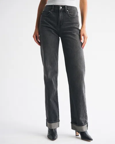 Abercrombie & Fitch High Rise 90s Relaxed Cuffed Hem Jean