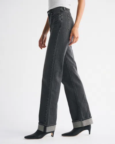 Abercrombie & Fitch High Rise 90s Relaxed Cuffed Hem Jean