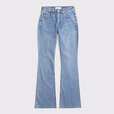 Abercrombie & Fitch Curve Love High Rise Bootcut Jean In Blue