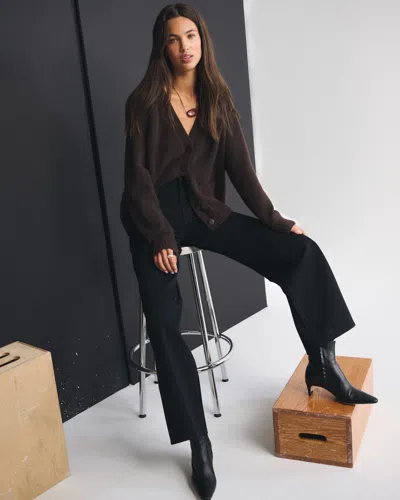 Abercrombie & Fitch High Rise Wide Leg Jean