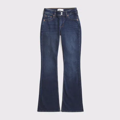 Abercrombie & Fitch Mid Rise Bootcut Rhinestone Pocket Jean In Blue