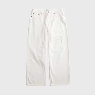 Abercrombie & Fitch Low Rise Ultra Loose Jean In Blue