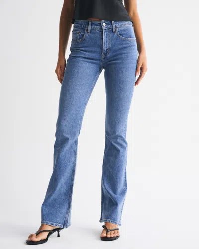 Abercrombie & Fitch High Rise Bootcut Jean In Blue