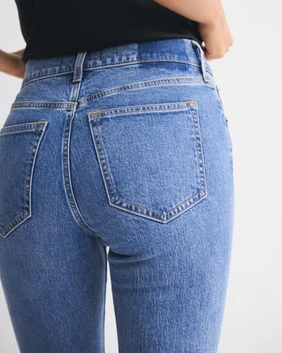 Abercrombie & Fitch High Rise Bootcut Jean In Blue