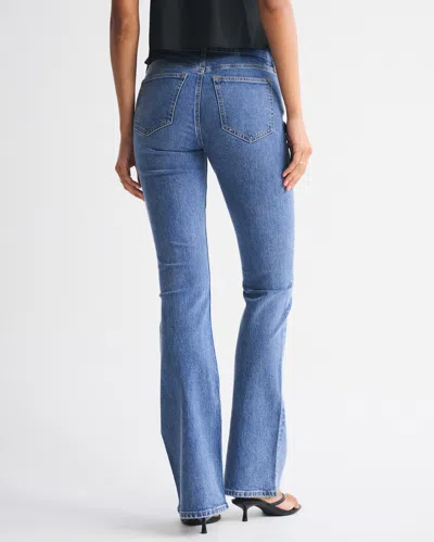 Abercrombie & Fitch High Rise Bootcut Jean In Blue