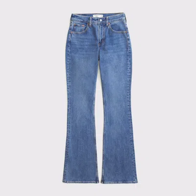 Abercrombie & Fitch Curve Love High Rise Bootcut Jean In Blue