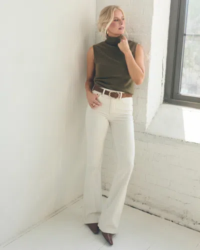 Abercrombie & Fitch High Rise Bootcut Jean In Sand