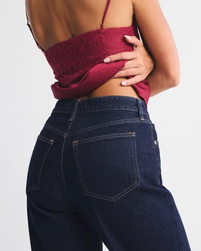 Abercrombie & Fitch Curve Love High Rise 90s Relaxed Cuffed Hem Jean