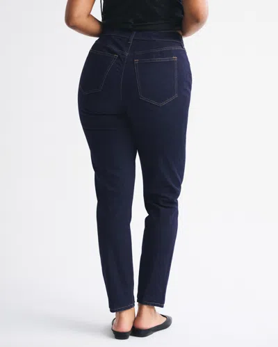Abercrombie & Fitch Curve Love High Rise Modern Skinny Jean In Blue