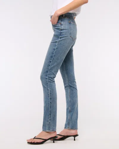 Abercrombie & Fitch High Rise Modern Skinny Jean In Blue
