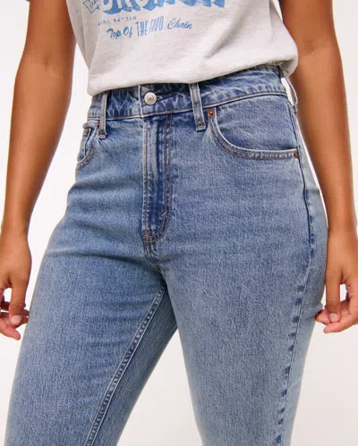 Abercrombie & Fitch Curve Love High Rise Modern Skinny Jean In Blue