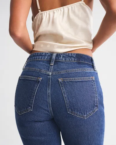 Abercrombie & Fitch Curve Love High Rise Flare Jean In Blue