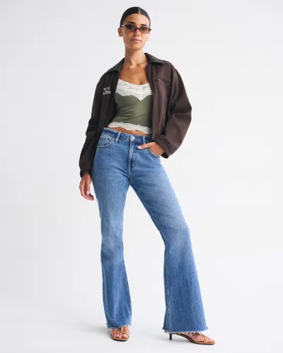 Abercrombie & Fitch Curve Love High Rise Flare Jean