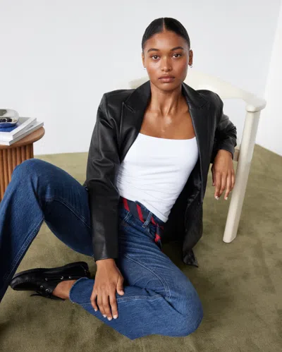 Abercrombie & Fitch Curve Love Mid Rise Bootcut Frayed Hem Jean