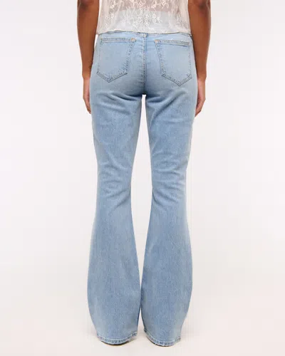 Abercrombie & Fitch Curve Love Mid Rise Bootcut Jean In Brown