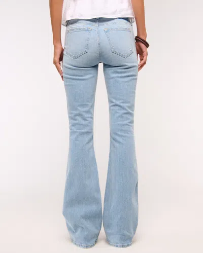 Abercrombie & Fitch Mid Rise Bootcut Jean In White