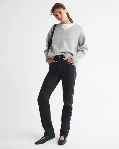 Abercrombie & Fitch Ultra High Rise 90s Straight Jean In Brown