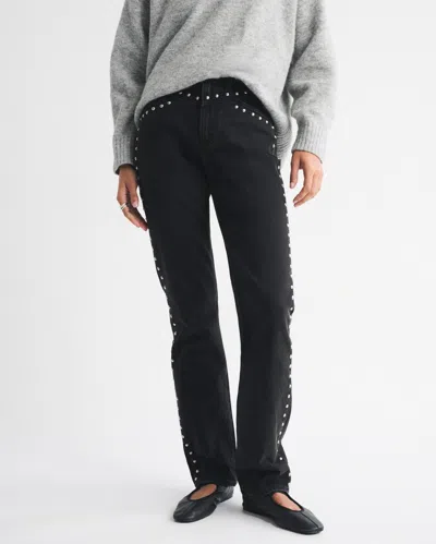 Abercrombie & Fitch Ultra High Rise 90s Straight Jean In Brown