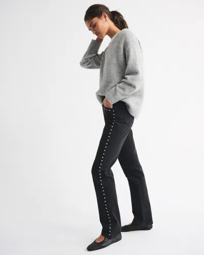 Abercrombie & Fitch Ultra High Rise 90s Straight Jean In Brown