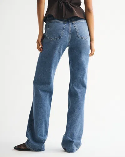 Abercrombie & Fitch High Rise 90s Relaxed Jean In Blue