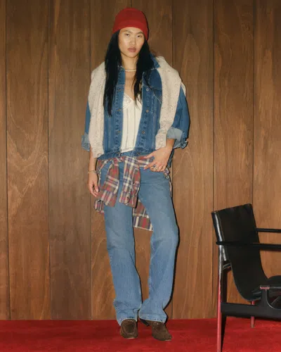 Abercrombie & Fitch High Rise 90s Relaxed Jean In Blue
