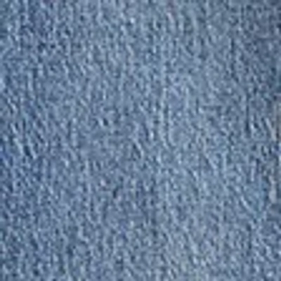 Abercrombie & Fitch Curve Love Mid Rise Bootcut Frayed Hem Jean In Blue