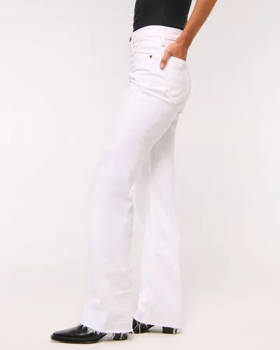 Abercrombie & Fitch High Rise 90s Relaxed Jean In White