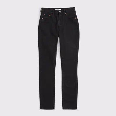 Abercrombie & Fitch Curve Love High Rise Modern Skinny Jean In Black