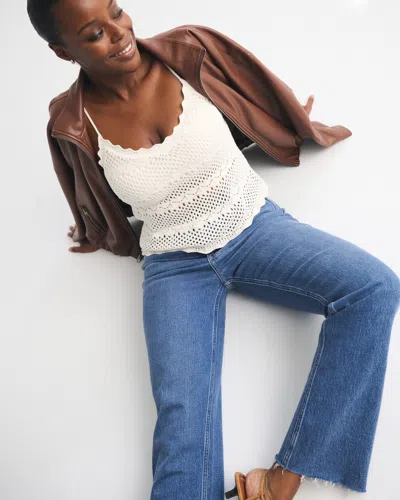 Abercrombie & Fitch Ultra High Rise 90s Straight Jean In Blue