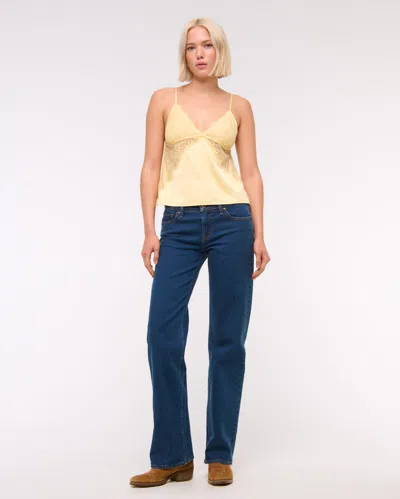 Abercrombie & Fitch Low Rise 90s Relaxed Jean In Metallic
