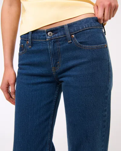 Abercrombie & Fitch Low Rise 90s Relaxed Jean In Metallic