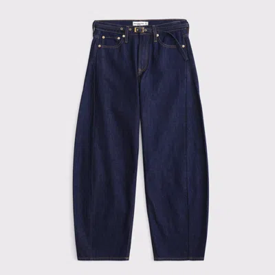 Abercrombie & Fitch Mid Rise Barrel Jean