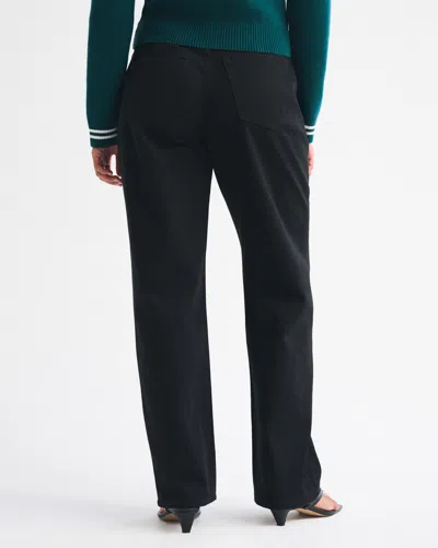 Abercrombie & Fitch Curve Love High Rise Loose Jean In Black