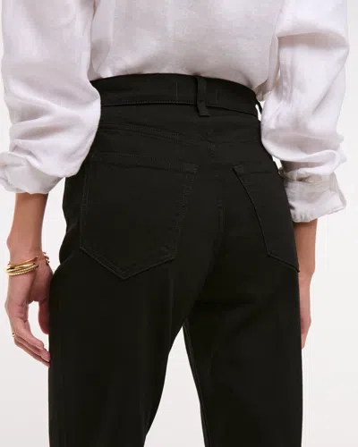 Abercrombie & Fitch Ultra High Rise Ankle Straight Jean In White