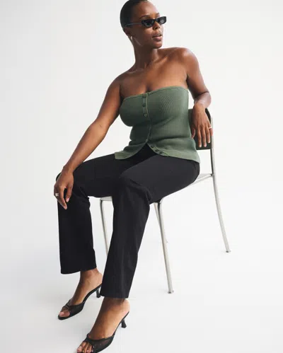 Abercrombie & Fitch Mid Rise 90s Straight Jean In Blue