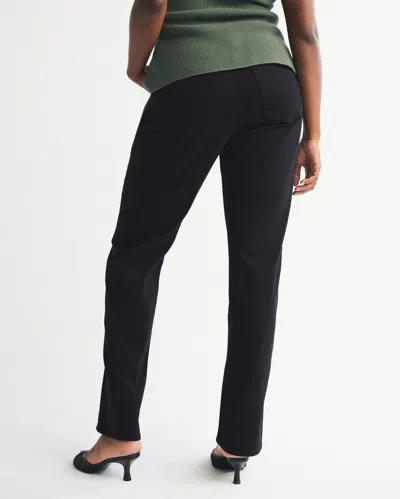 Abercrombie & Fitch Mid Rise 90s Straight Jean In Blue