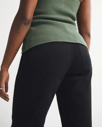 Abercrombie & Fitch Mid Rise 90s Straight Jean In Blue