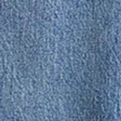 Abercrombie & Fitch High Rise 90s Relaxed Frayed Hem Jean In Blue