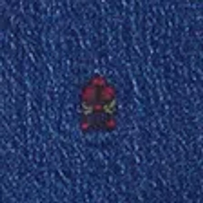 Abercrombie & Fitch Curve Love High Rise 90s Relaxed Floral Embroidered Jean In Blue