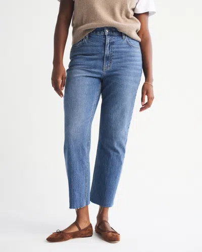 Abercrombie & Fitch Ultra High Rise Ankle Straight Jean